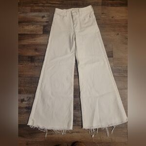 Women's White Wide-Leg Jeans